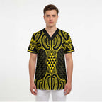 Mahi-dawg Maori Ta Moko Poutama Art Scrub Top - Aussie Hoodie