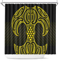 Mahi-dawg Maori Ta Moko Poutama Art Shower Curtain