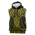 Mahi-dawg Maori Ta Moko Poutama Art Sleeveless Hoodie - Aussie Hoodie