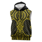 Mahi-dawg Maori Ta Moko Poutama Art Sleeveless Hoodie - Aussie Hoodie