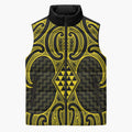 Mahi-dawg Maori Ta Moko Poutama Art Sleeveless Puffer Jacket - Aussie Hoodie