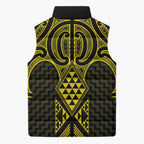 Mahi-dawg Maori Ta Moko Poutama Art Sleeveless Puffer Jacket - Aussie Hoodie
