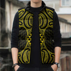 Mahi-dawg Maori Ta Moko Poutama Art Sleeveless Puffer Jacket - Aussie Hoodie