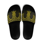 Mahi-dawg Maori Ta Moko Poutama Art Slide Sandals - Aussie Hoodie