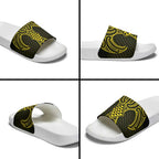 Mahi-dawg Maori Ta Moko Poutama Art Slide Sandals - Aussie Hoodie