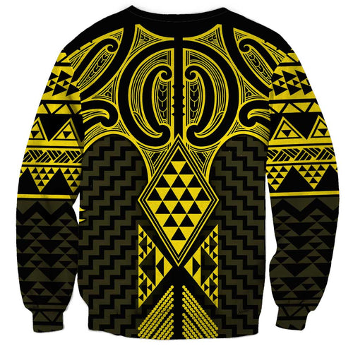Mahi-dawg Maori Ta Moko Poutama Art Sweatshirt