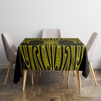 Mahi-dawg Maori Ta Moko Poutama Art Tablecloth