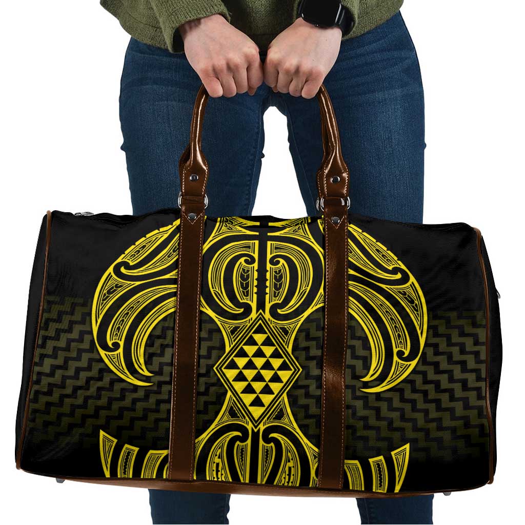 Mahi-dawg Maori Ta Moko Poutama Art Travel Bag - Aussie Hoodie
