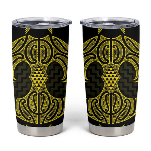 Mahi-dawg Maori Ta Moko Poutama Art Tumbler Cup
