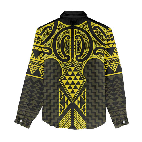Mahi-dawg Maori Ta Moko Poutama Art Women Casual Shirt