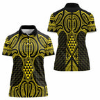 Mahi-dawg Maori Ta Moko Poutama Art Women Polo Shirt