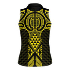 Mahi-dawg Maori Ta Moko Poutama Art Women Sleeveless Polo Shirt