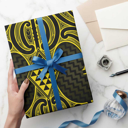 Mahi-dawg Maori Ta Moko Poutama Art Wrapping Paper - Aussie Hoodie