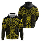 Mahi-dawg Maori Ta Moko Poutama Art Zip Hoodie