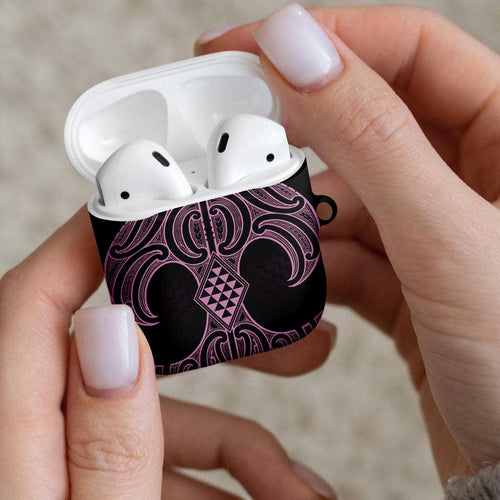 Mawhero Maori Ta Moko Poutama Art AirPods Case - Aussie Hoodie