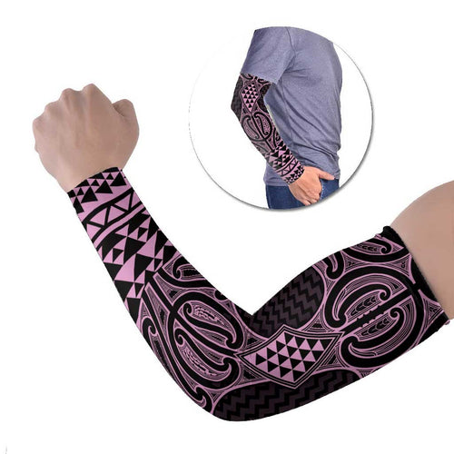 Mawhero Maori Ta Moko Poutama Art Arm Sleeves - Aussie Hoodie