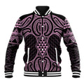 Mawhero Maori Ta Moko Poutama Art Baseball Jacket