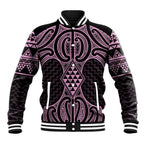 Mawhero Maori Ta Moko Poutama Art Baseball Jacket