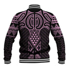 Mawhero Maori Ta Moko Poutama Art Baseball Jacket