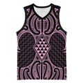 Mawhero Maori Ta Moko Poutama Art Basketball Jersey - Aussie Hoodie