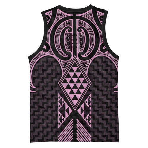 Mawhero Maori Ta Moko Poutama Art Basketball Jersey - Aussie Hoodie