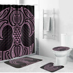 Mawhero Maori Ta Moko Poutama Art Bathroom Set - Aussie Hoodie