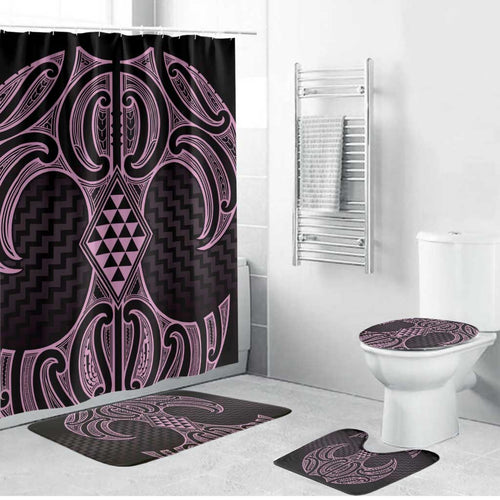 Mawhero Maori Ta Moko Poutama Art Bathroom Set - Aussie Hoodie