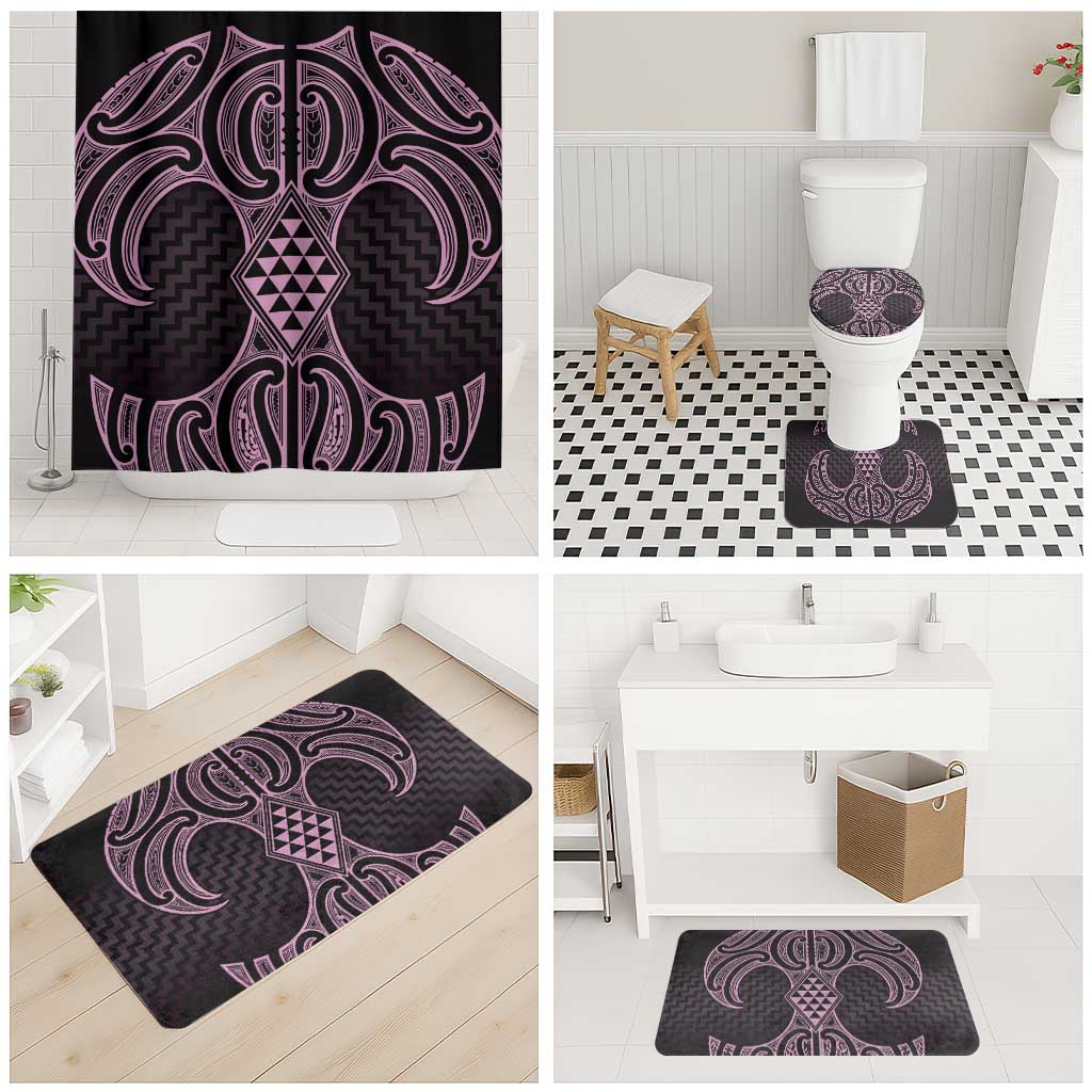 Mawhero Maori Ta Moko Poutama Art Bathroom Set - Aussie Hoodie