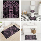Mawhero Maori Ta Moko Poutama Art Bathroom Set - Aussie Hoodie