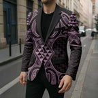 Mawhero Maori Ta Moko Poutama Art Blazer - Aussie Hoodie