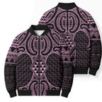 Mawhero Maori Ta Moko Poutama Art Bomber Puffer Jacket - Aussie Hoodie