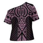 Mawhero Maori Ta Moko Poutama Art Cross Shoulder Shirt - Aussie Hoodie