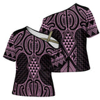Mawhero Maori Ta Moko Poutama Art Cross Shoulder Shirt - Aussie Hoodie