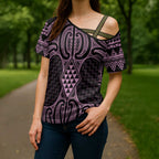 Mawhero Maori Ta Moko Poutama Art Cross Shoulder Shirt - Aussie Hoodie