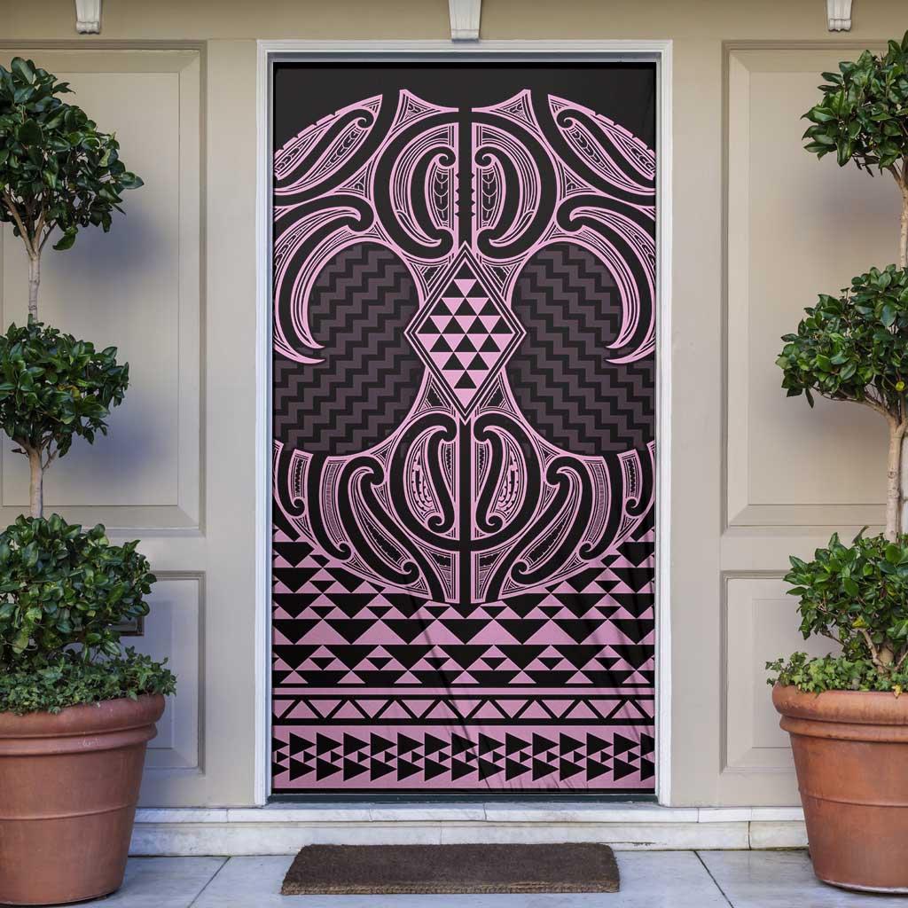 Mawhero Maori Ta Moko Poutama Art Door Cover - Aussie Hoodie
