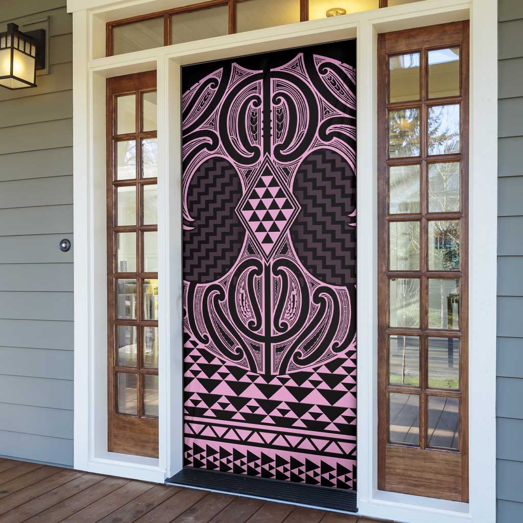 Mawhero Maori Ta Moko Poutama Art Door Cover - Aussie Hoodie