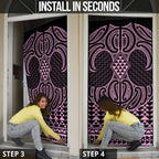 Mawhero Maori Ta Moko Poutama Art Door Cover - Aussie Hoodie