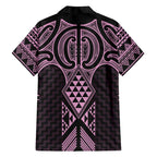 Mawhero Maori Ta Moko Poutama Art Family Matching Long Sleeve Bodycon Dress and Hawaiian Shirt