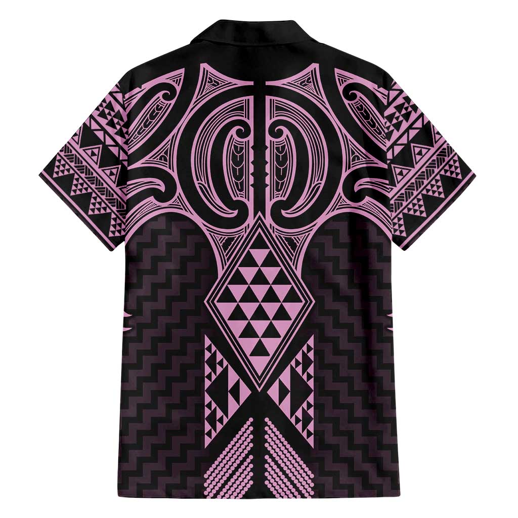 Mawhero Maori Ta Moko Poutama Art Family Matching Long Sleeve Bodycon Dress and Hawaiian Shirt