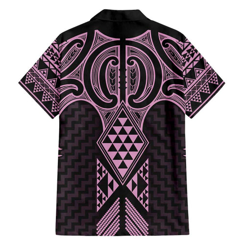 Mawhero Maori Ta Moko Poutama Art Family Matching Long Sleeve Bodycon Dress and Hawaiian Shirt