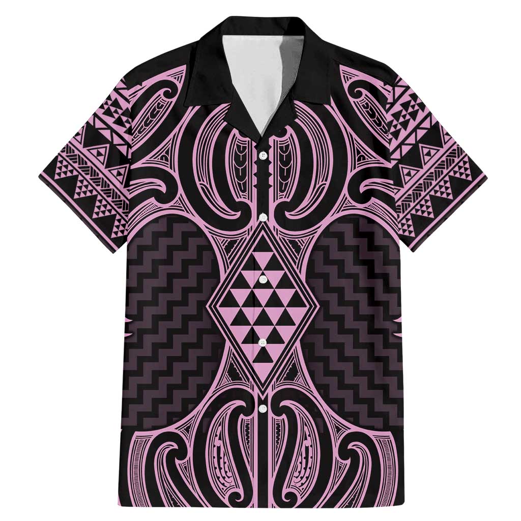 Mawhero Maori Ta Moko Poutama Art Family Matching Mermaid Dress and Hawaiian Shirt