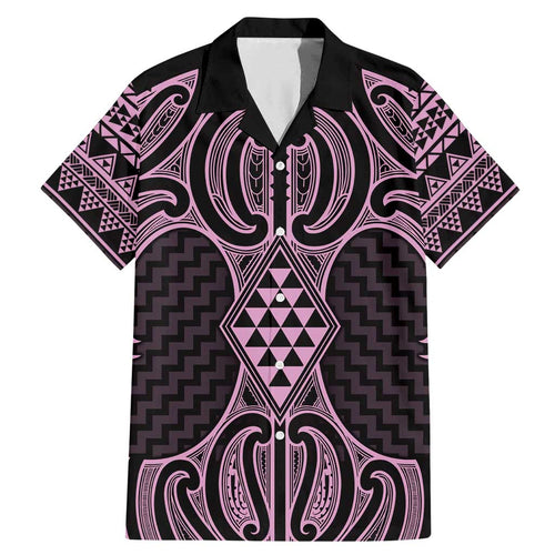 Mawhero Maori Ta Moko Poutama Art Family Matching Mermaid Dress and Hawaiian Shirt