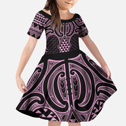 Mawhero Maori Ta Moko Poutama Art Family Matching Puletasi and Hawaiian Shirt