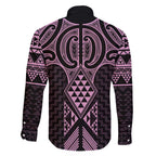 Mawhero Maori Ta Moko Poutama Art Family Matching Short Sleeve Bodycon Dress and Hawaiian Shirt