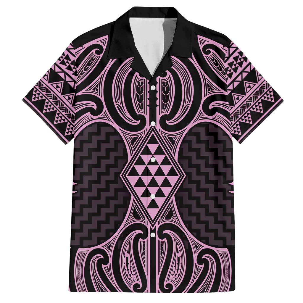Mawhero Maori Ta Moko Poutama Art Family Matching Summer Maxi Dress and Hawaiian Shirt