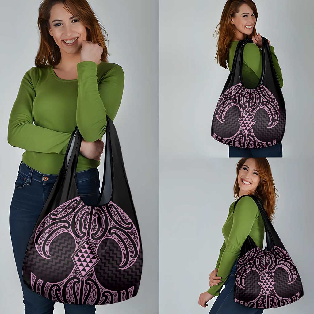 Mawhero Maori Ta Moko Poutama Art Grocery Bag