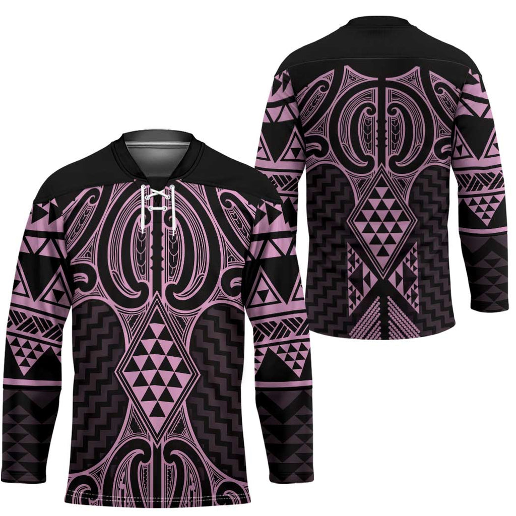 Mawhero Maori Ta Moko Poutama Art Hockey Jersey - Aussie Hoodie