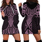 Mawhero Maori Ta Moko Poutama Art Hoodie Dress