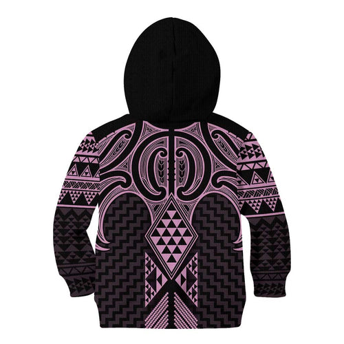 Mawhero Maori Ta Moko Poutama Art Kid Hoodie