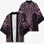 Mawhero Maori Ta Moko Poutama Art Kimono - Aussie Hoodie